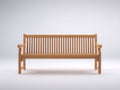 Banc de jardin - Bois - 150 x 58 x 90 cm - Bois naturel - Style classique à dossier droit
